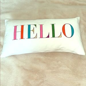 Kate Spade “HELLO” Decorative Pillow